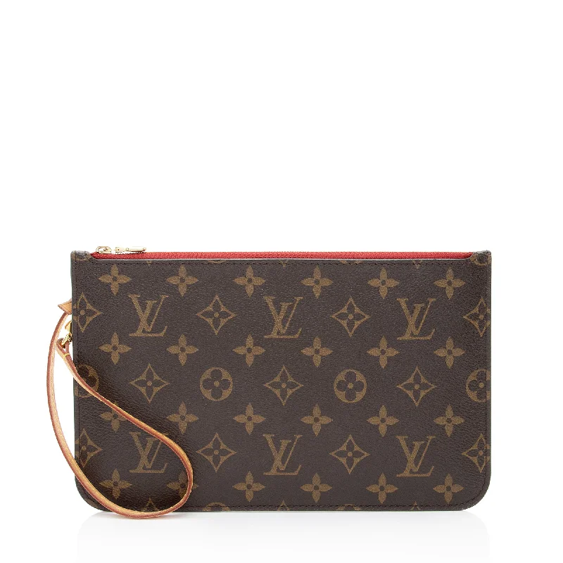 Louis Vuitton handbags for the elite fashionista -Louis Vuitton Monogram Canvas Neverfull MM Pochette (SHF-ZwlYNZ)