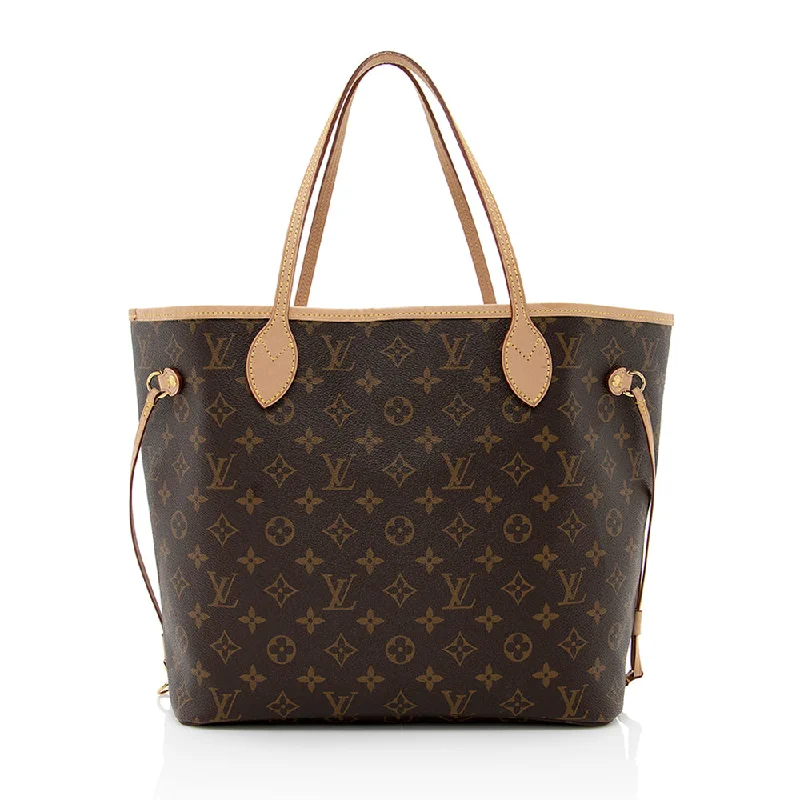 Louis Vuitton leather bags with classic finishes -Louis Vuitton Monogram Canvas Neverfull MM Tote (SHF-19096)