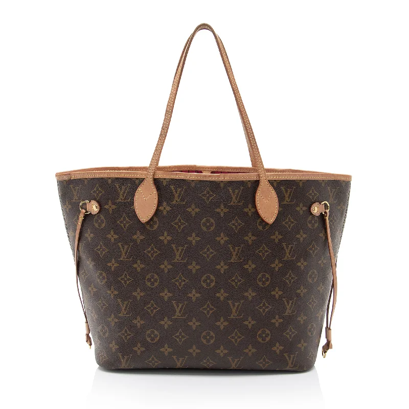 Louis Vuitton handbags with contemporary designs -Louis Vuitton Monogram Canvas Neverfull MM Tote (SHF-ej2GA5)