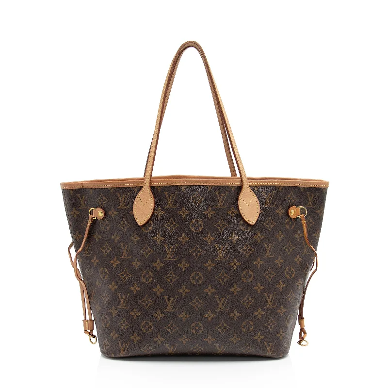 Louis Vuitton luxury bags with refined details -Louis Vuitton Monogram Canvas Neverfull MM Tote (SHF-wszRbE)