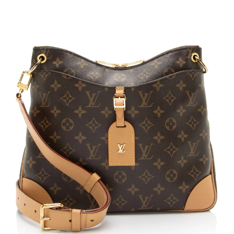 Louis Vuitton bags for glamorous occasions -Louis Vuitton Monogram Canvas Odeon MM NM Shoulder Bag (SHF-7ZJiDn)