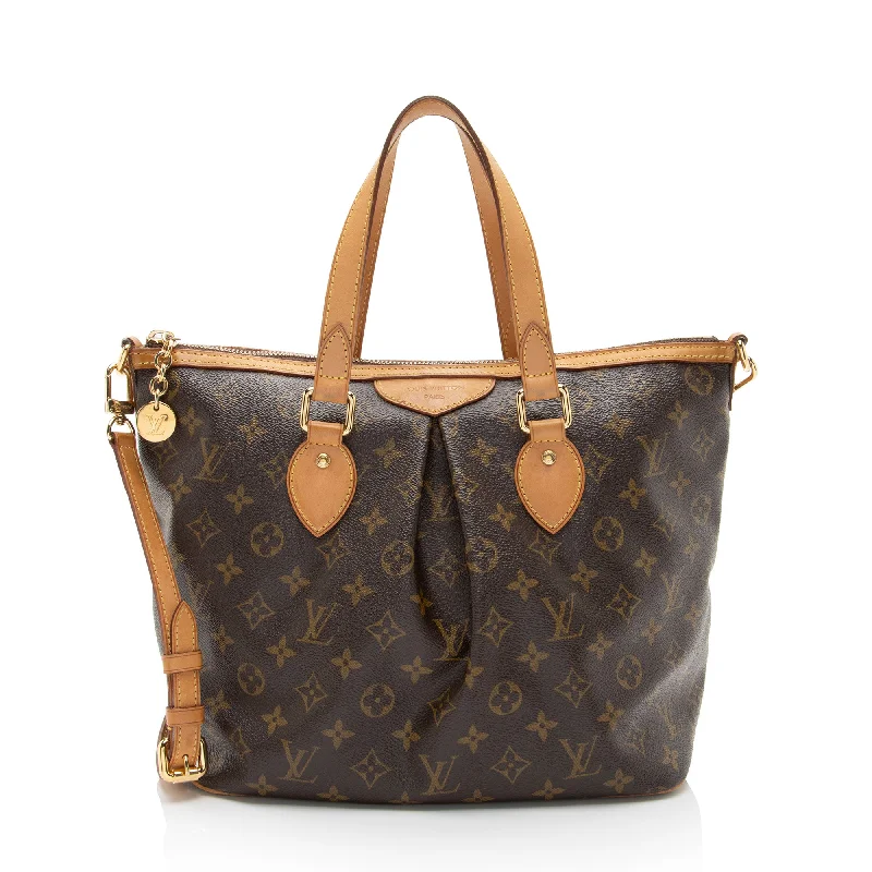 Louis Vuitton bags for iconic fashion -Louis Vuitton Monogram Canvas Palermo PM Tote (SHF-Mhgqhh)