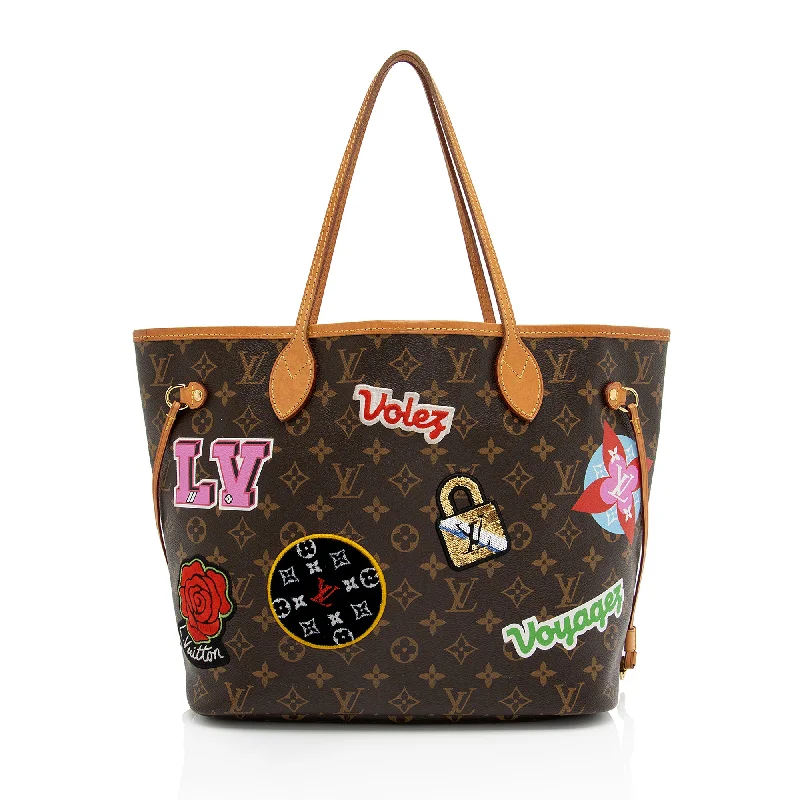 Louis Vuitton bags with high-end craftsmanship -Louis Vuitton Monogram Canvas Patches Neverfull MM Tote (SHF-VCZIdY)