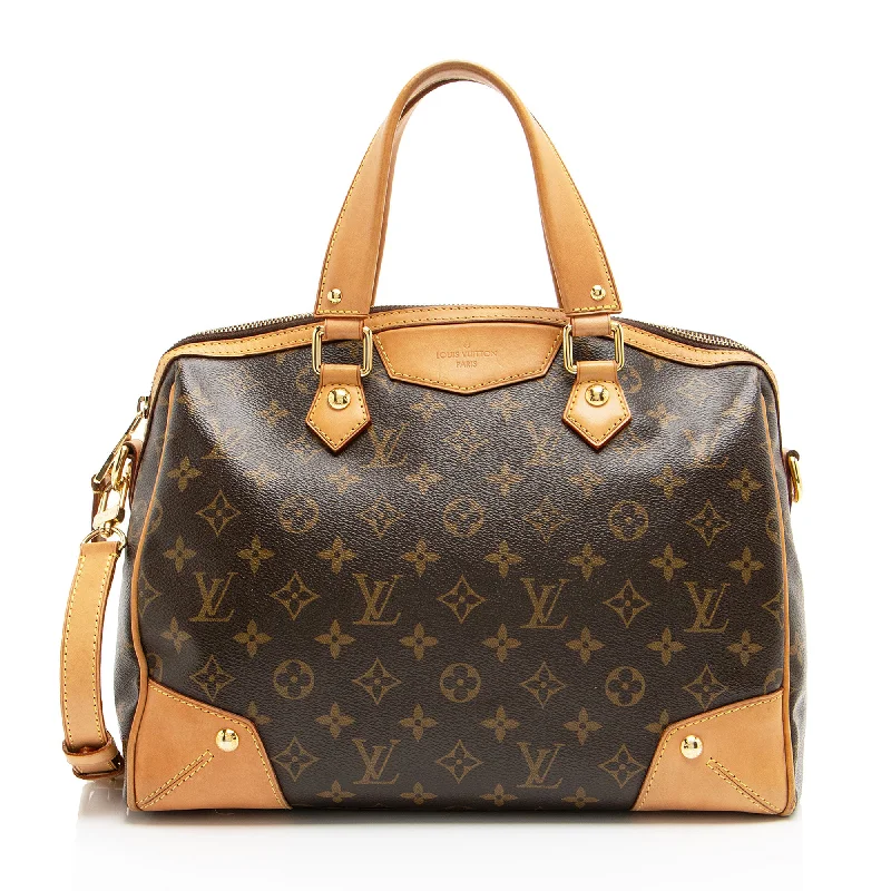 Louis Vuitton luxury bags for high-end buyers -Louis Vuitton Monogram Canvas Retiro PM Satchel (SHF-05kHBQ)