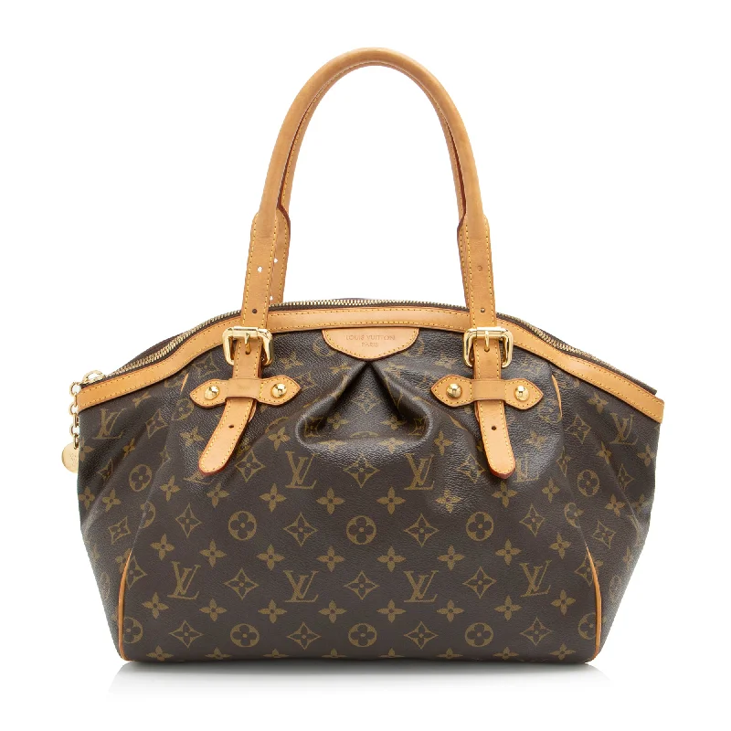 Louis Vuitton bags with luxurious detailing -Louis Vuitton Monogram Canvas Tivoli GM Satchel (SHF-5xIlxW)