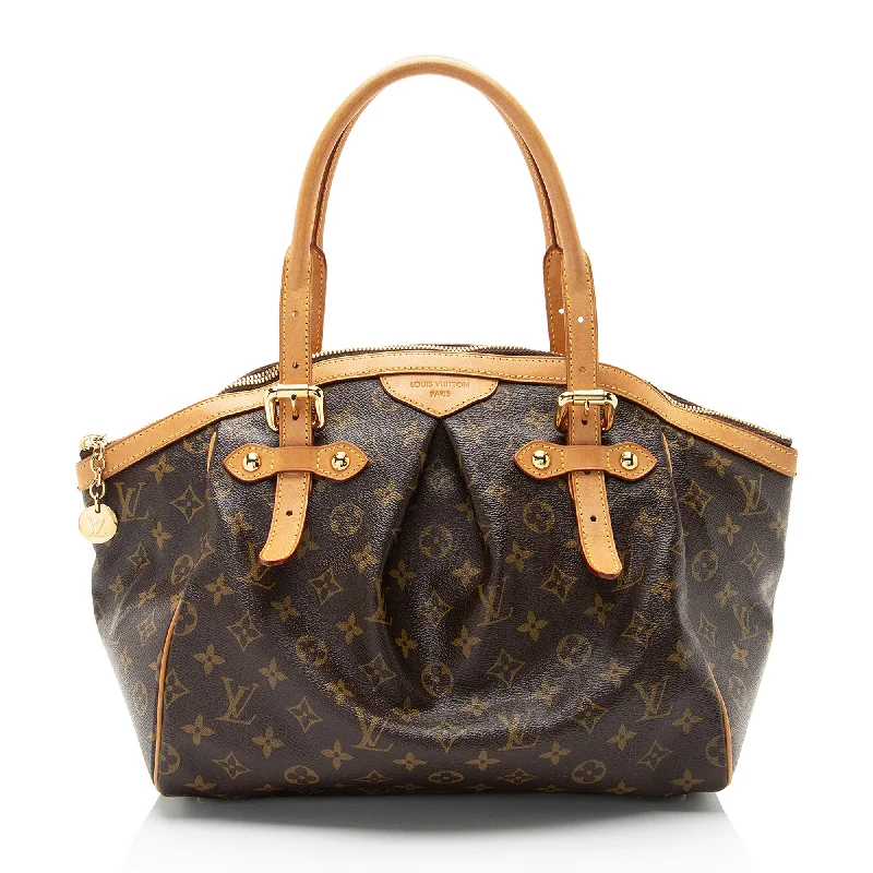 Louis Vuitton handbags with luxurious detailing -Louis Vuitton Monogram Canvas Tivoli GM Satchel (SHF-WC1VT2)