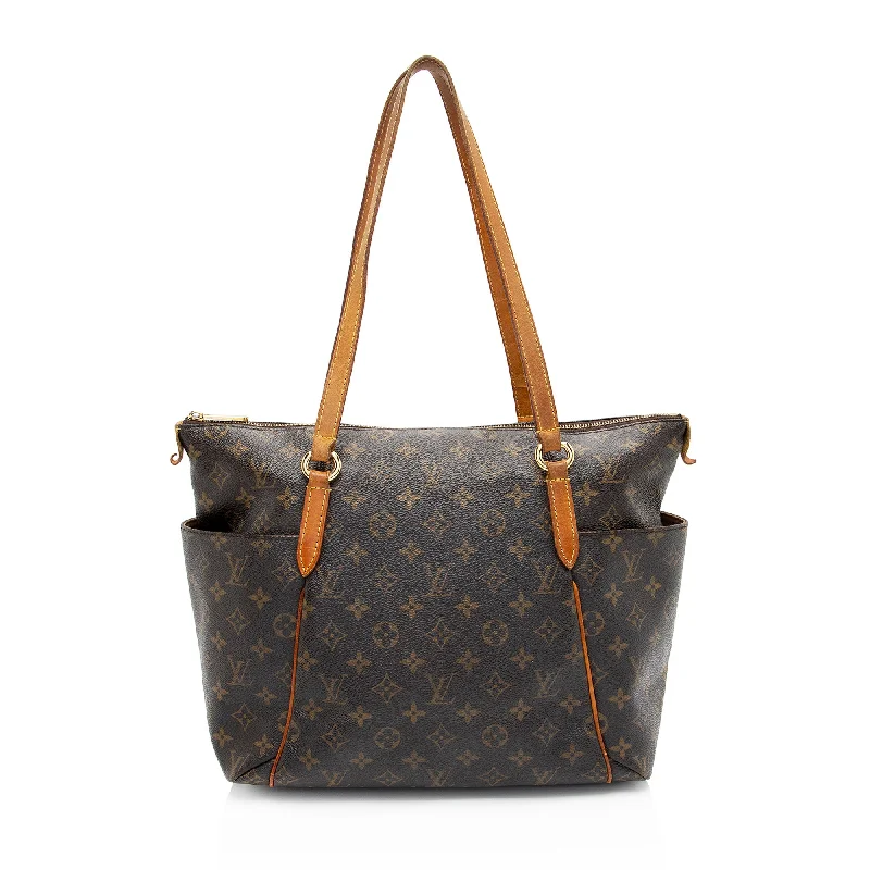 Louis Vuitton leather handbags with intricate details -Louis Vuitton Monogram Canvas Totally MM Tote (SHF-BvXdJb)