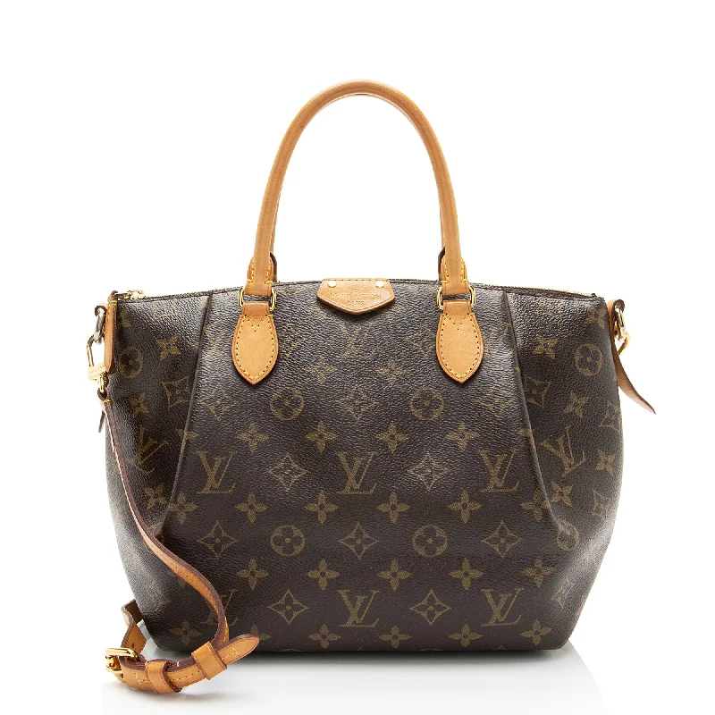 Louis Vuitton handbags with gold accents -Louis Vuitton Monogram Canvas Turenne PM Satchel (SHF-20n9vK)