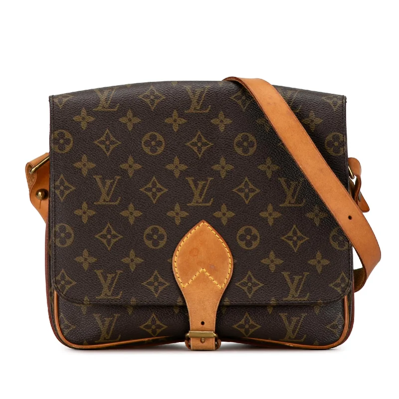 Louis Vuitton bags with bold leather finishes -Louis Vuitton Monogram Cartouchiere GM (SHG-daAcwz)