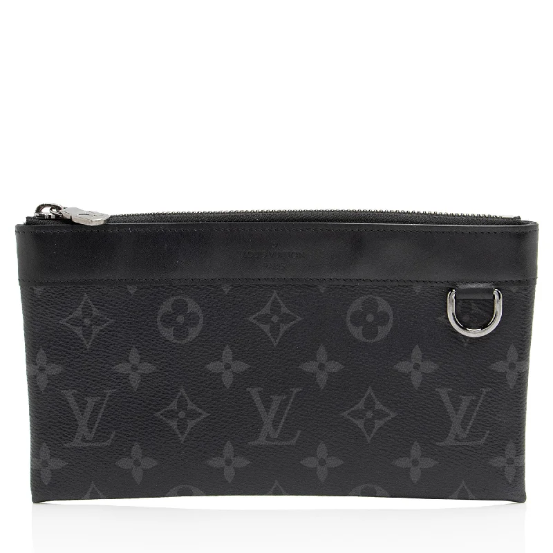 Louis Vuitton bags with stylish leatherwork -Louis Vuitton Monogram Eclipse Discovery PM Pochette (SHF-ZnpcOA)