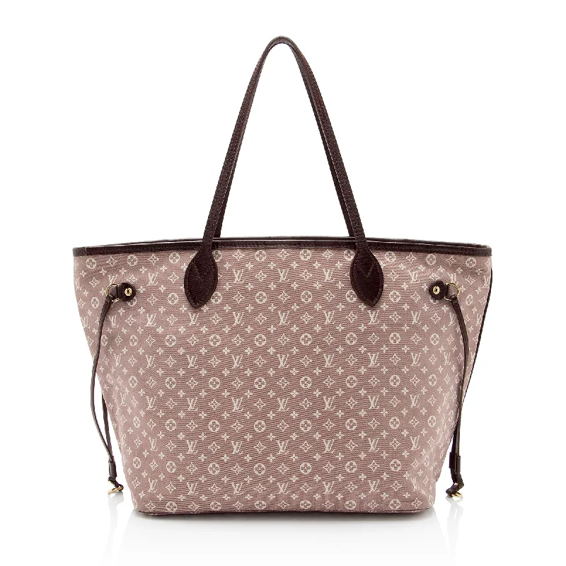 Louis Vuitton handbags with detailed stitching -Louis Vuitton Monogram Idylle Neverfull MM Tote (SHF-IecDrR)