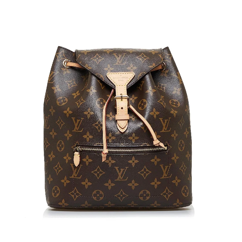 Louis Vuitton bags with signature logos -Louis Vuitton Monogram Montsouris NM (SHG-QFjzzK)