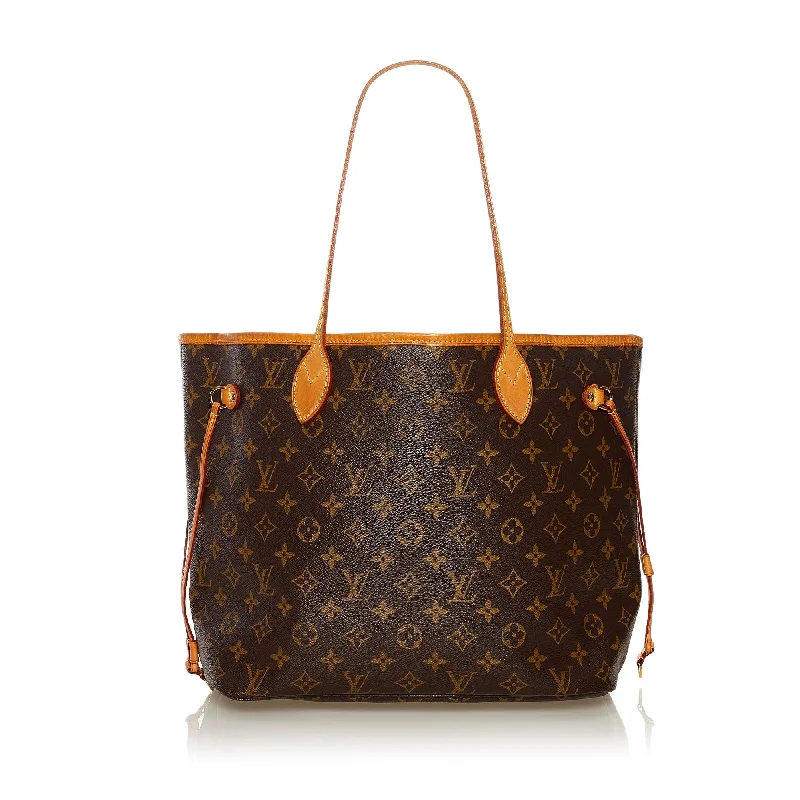 Louis Vuitton bags with leather straps -Louis Vuitton Monogram Neverfull MM (SHG-36233)