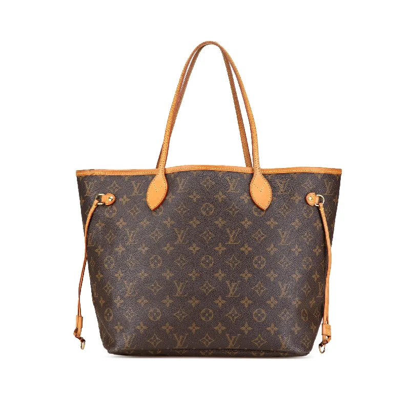 Louis Vuitton handbags with trendy leather accents -Louis Vuitton Monogram Neverfull MM (SHG-XkahWE)