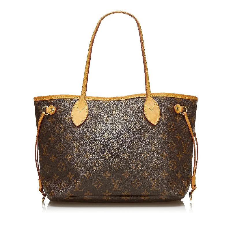 Louis Vuitton bags with polished metal accents -Louis Vuitton Monogram Neverfull PM (SHG-37672)