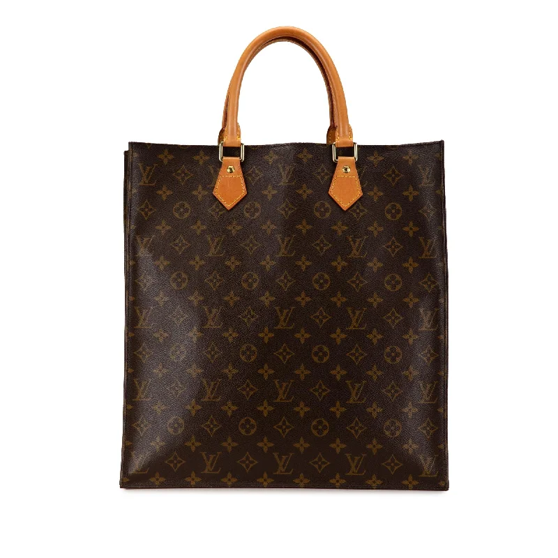 Louis Vuitton bags with luxury leatherwork -Louis Vuitton Monogram Sac Plat (SHG-zvb8HZ)