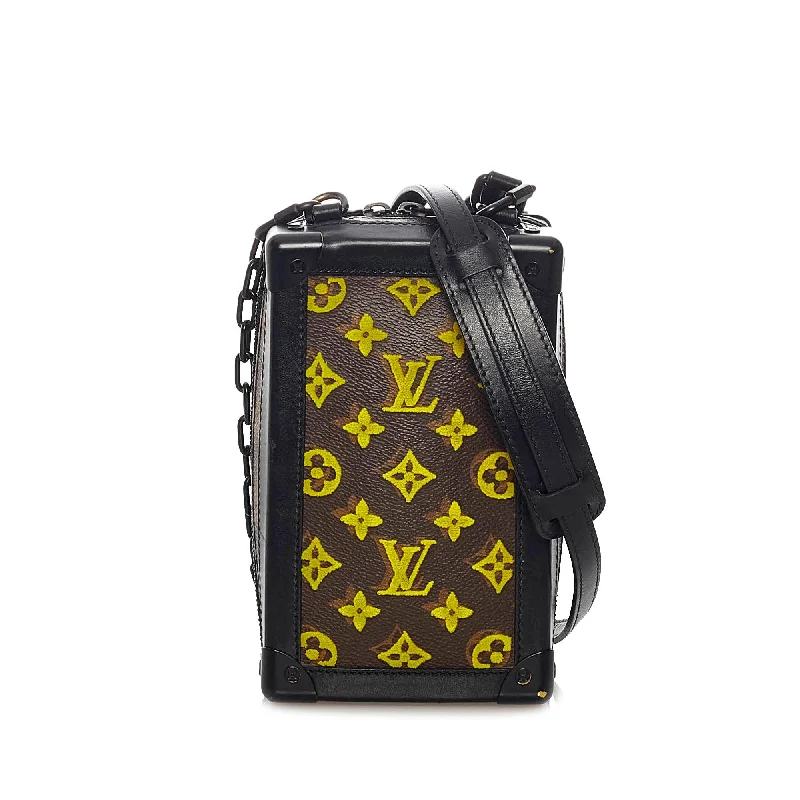 Louis Vuitton luxury bags with sophisticated charm -Louis Vuitton Monogram Tuffetage Vertical Soft Trunk (SHG-IV1f3Q)