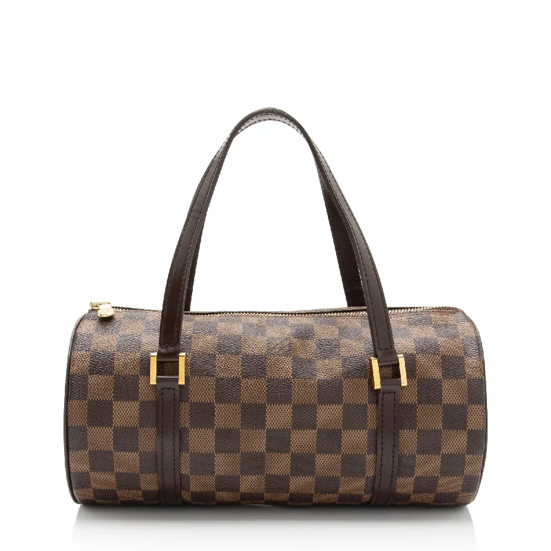 Louis Vuitton bags with timeless elegance -Louis Vuitton Vintage Damier Ebene Papillon 26 Satchel (SHF-4GB4wW)