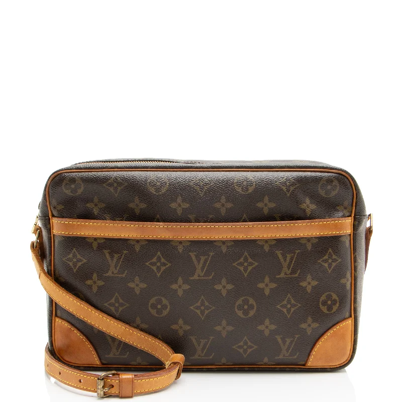 Louis Vuitton designer bags for fashion-savvy women -Louis Vuitton Vintage Monogram Canvas Trocadero 30 Shoulder Bag (SHF-P4BReF)