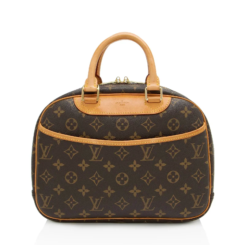 Louis Vuitton designer bags with sleek finishes -Louis Vuitton Vintage Monogram Canvas Trouville Satchel (SHF-ktyfgJ)