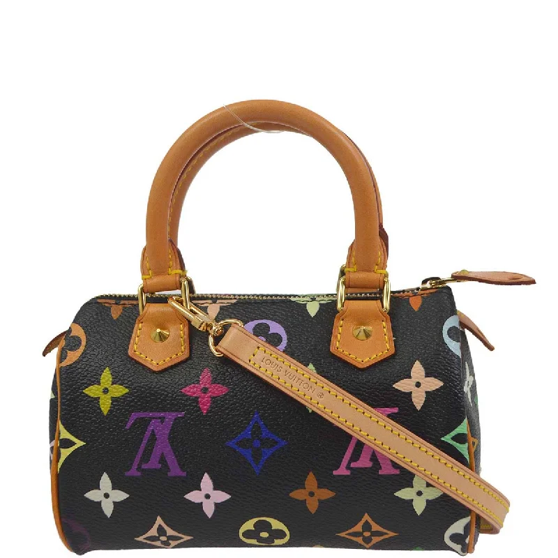 Louis Vuitton bags for the luxury fashionista -Louis Vuitton 2008 Black Multicolor Mini Speedy M92644