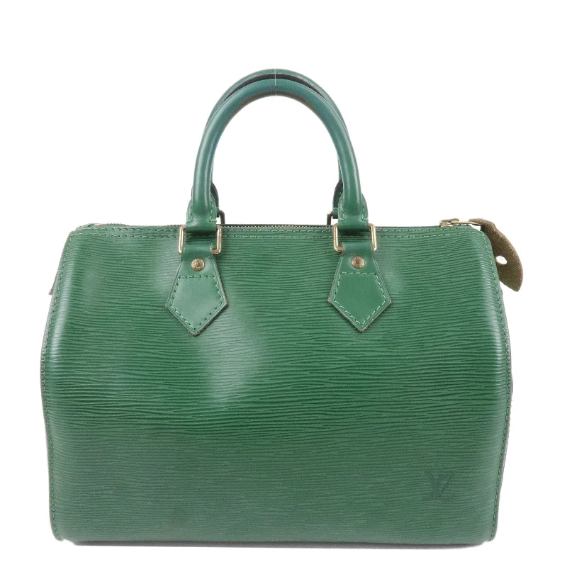 Louis Vuitton luxury bags with refined finishes -Louis Vuitton Epi Speedy 25 Hand Boston Bag Borneo Green M43014