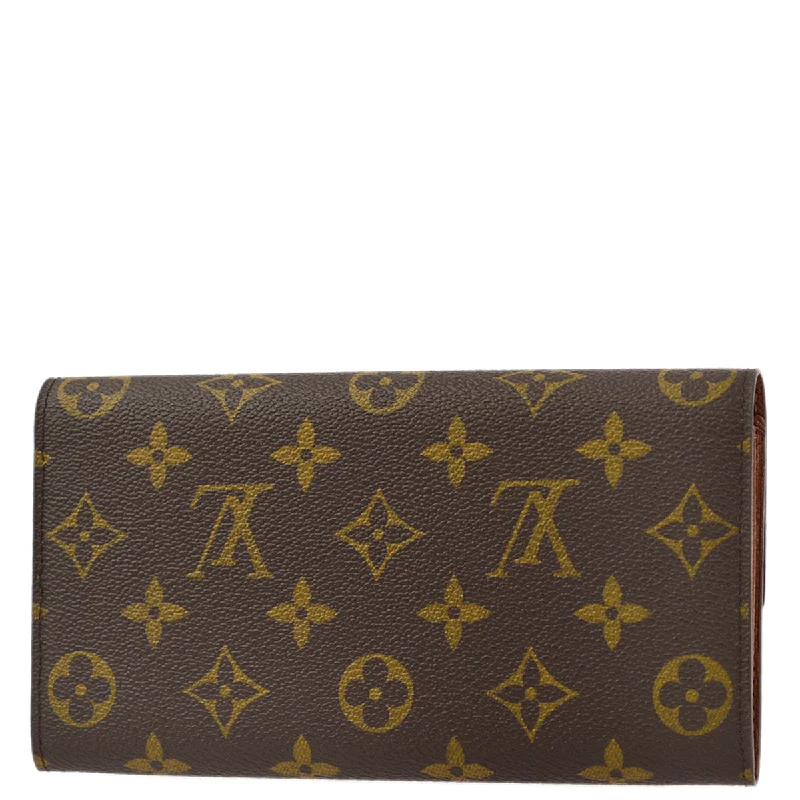 Louis Vuitton bags with exquisite leather -Louis Vuitton 2000 Monogram Portefeuille Sarah Purse Wallet M61734