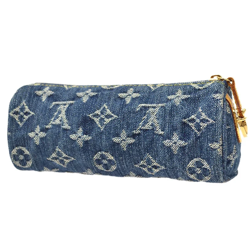 Louis Vuitton handbags with sophisticated detailing -LOUIS VUITTON 2006 TROUSSE SPEEDY GM MONOGRAM DENIM M95081 41035