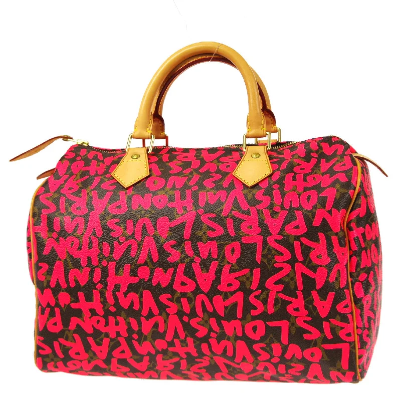 Louis Vuitton crossbody bags for women -LOUIS VUITTON★ 2009 SPEEDY 30 MONOGRAM GRAFFITI M93704 66304