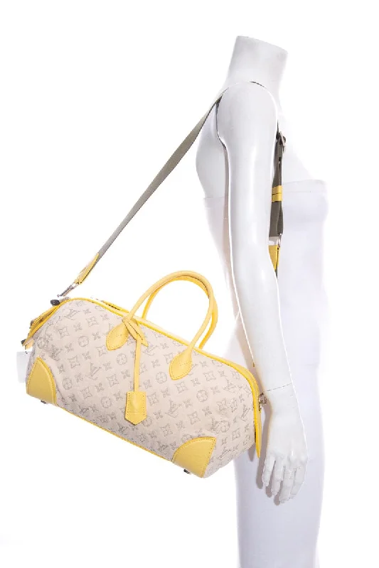 Louis Vuitton handbags for statement accessories -Louis Vuitton 2011 Limited Edition Ivory & Yellow Speedy