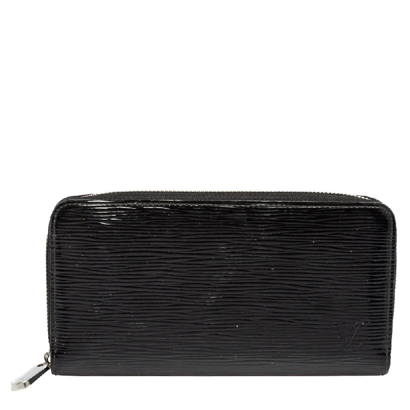 Louis Vuitton handbags with stylish compartments -Louis Vuitton Black Epi Leather Zippy Continental Wallet