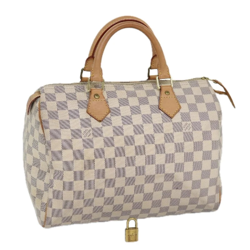 Louis Vuitton bags with unique shapes -LOUIS VUITTON Damier Azur Speedy 30 Hand Bag N41533 LV Auth 86861