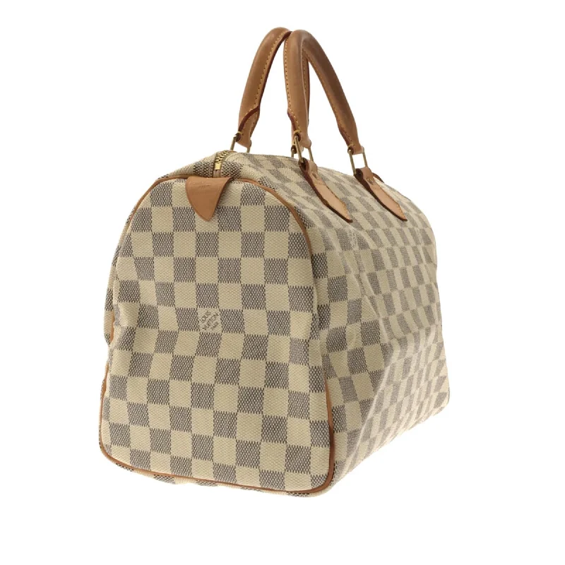 Louis Vuitton bags with stylish leatherwork -Louis Vuitton Damier Azur Speedy 30 (SHG-XXtZ76)