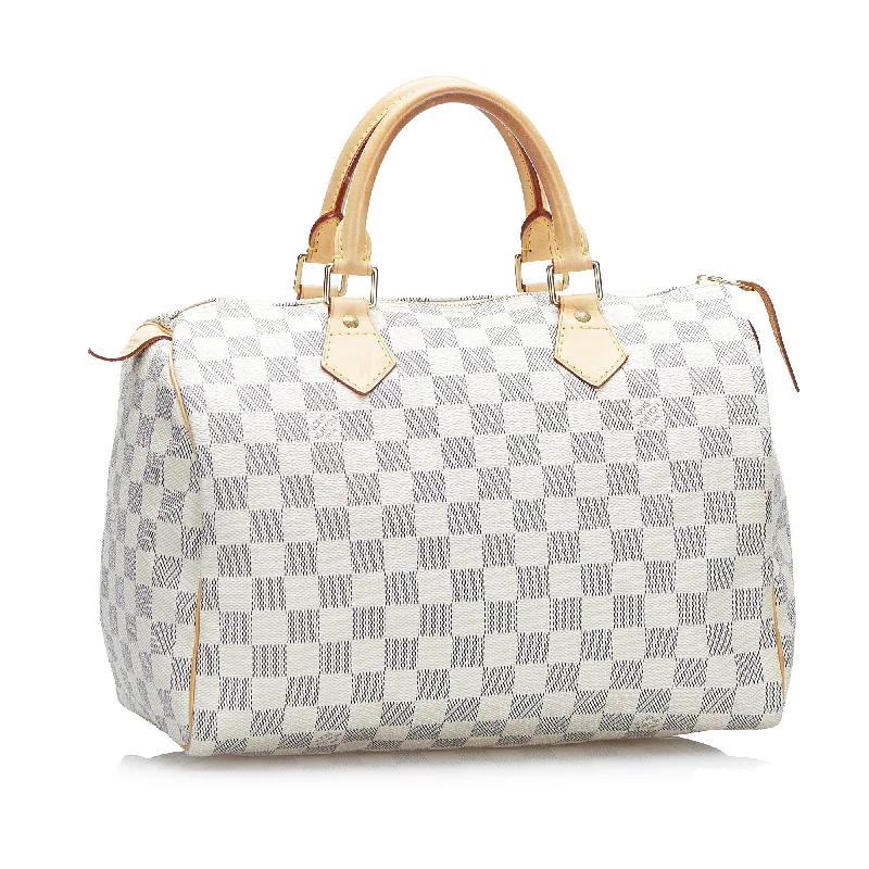 Louis Vuitton luxury bags with bold designs -Louis Vuitton Damier Azur Speedy 30 (SHG-Z6sOlM)