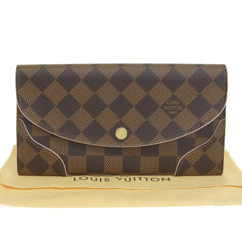 Louis Vuitton bags with stylish leatherwork -Louis Vuitton Damier Portefeuille Long Wallet with Kaisahock Pink Rose Ballerine N61227