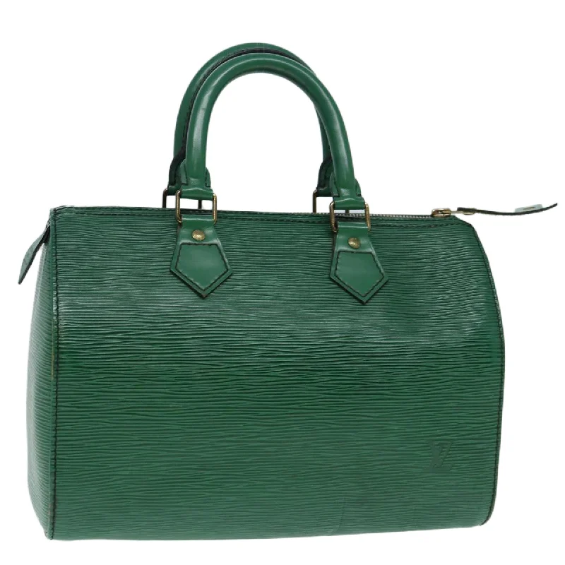 Louis Vuitton bags with classic designs -LOUIS VUITTON Epi Speedy 25 Hand Bag Borneo Green M43014 LV Auth 87947