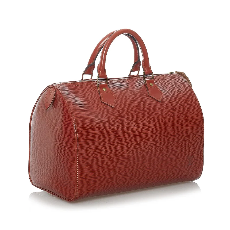 Louis Vuitton handbags with intricate leatherwork -Louis Vuitton Epi Speedy 30 (SHG-29912)