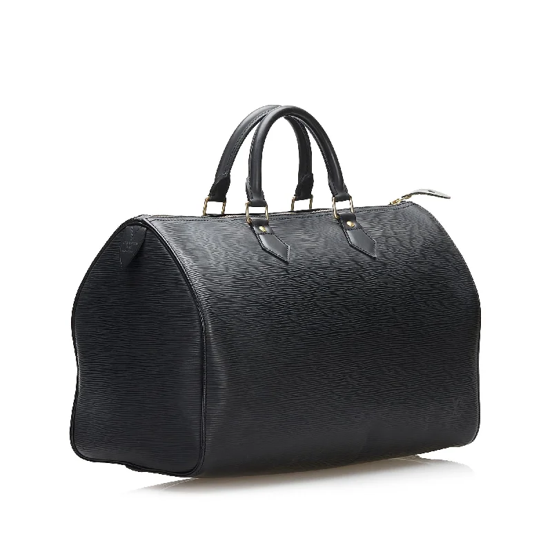 Louis Vuitton bags with luxurious fabric finishes -Louis Vuitton Epi Speedy 35 (SHG-36654)