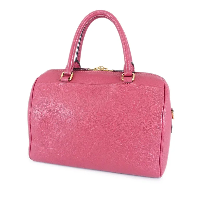 Louis Vuitton bags with structured shapes -Louis Vuitton Monogram Empreinte Speedy Bandouliere 25 (SHG-RbEicn)