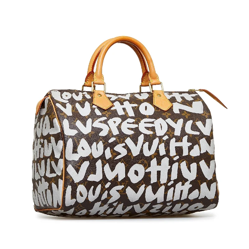 Louis Vuitton bags with versatile features -Louis Vuitton Monogram Graffiti Speedy 30 (SHG-ubfKBo)