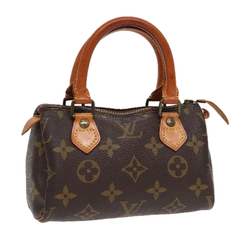 Louis Vuitton handbags with exclusive hardware -LOUIS VUITTON Monogram Mini Speedy Hand Bag M41534 LV Auth 87550