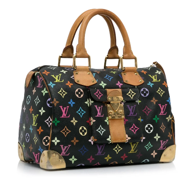 Louis Vuitton bags with elegant details -Louis Vuitton Monogram Multicolore Speedy 30 (SHG-3AAV55)