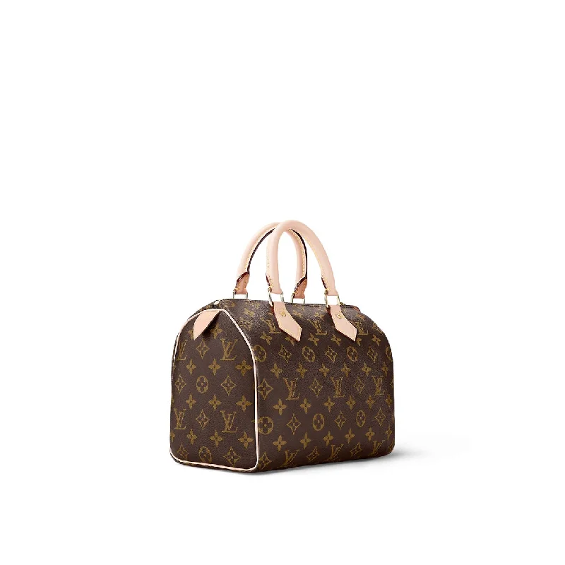 Louis Vuitton handbags with gold accents -LOUIS VUITTON MONOGRAM SPEEDY 25 HANDBAG