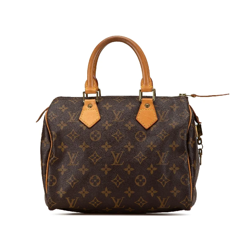 Louis Vuitton handbags with fashion-forward designs -Louis Vuitton Monogram Speedy 25 (SHG-4ZxXOh)