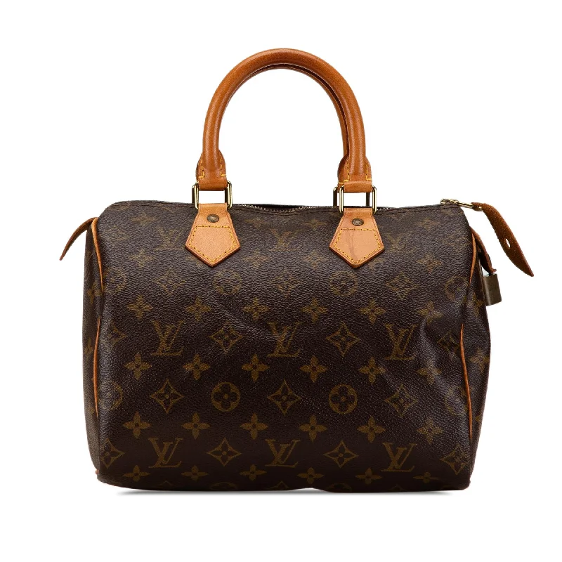 Louis Vuitton bags with embossed logos -Louis Vuitton Monogram Speedy 25 (SHG-bC1ap0)