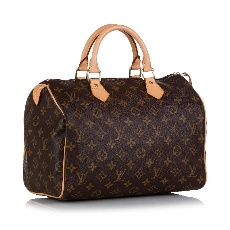 Louis Vuitton bags with modern touches -Louis Vuitton Monogram Speedy 30 (SHG-35681)