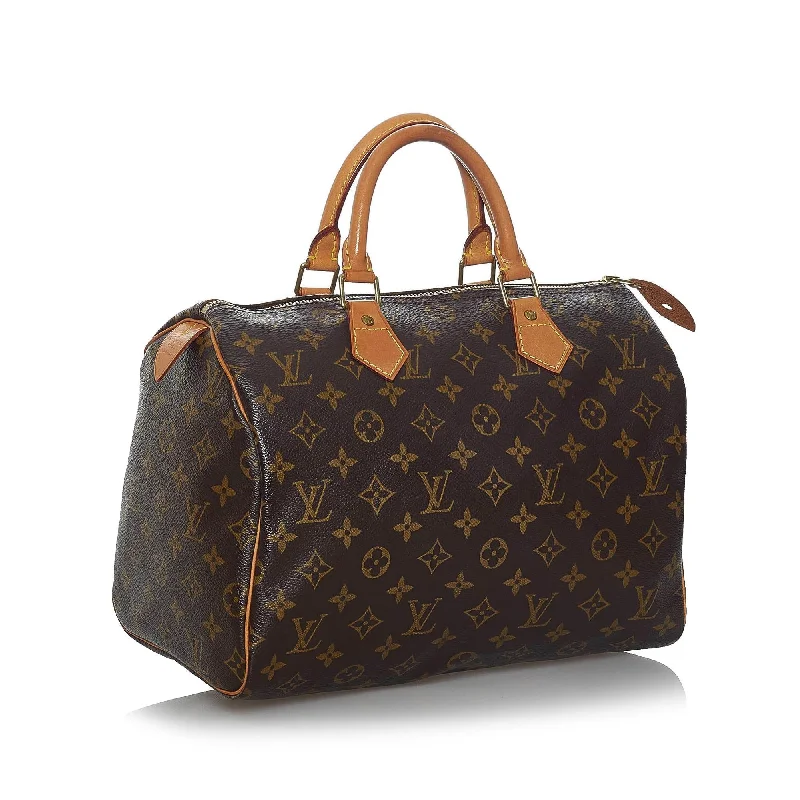 Louis Vuitton bags with unique detailing -Louis Vuitton Monogram Speedy 30 (SHG-36278)