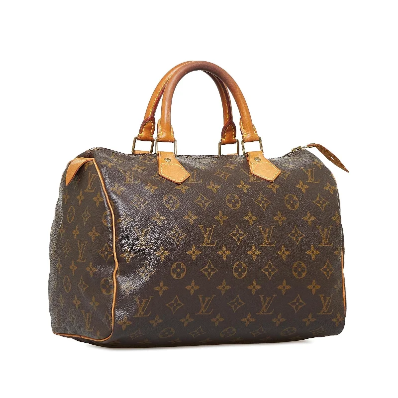 Louis Vuitton luxury handbags with detailed work -Louis Vuitton Monogram Speedy 30 (SHG-uM2M88)