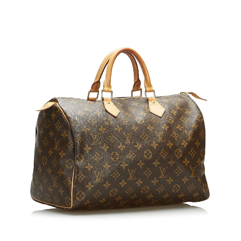 Louis Vuitton handbags for elegant styling -Louis Vuitton Monogram Speedy 35 (SHG-IdNCbW)