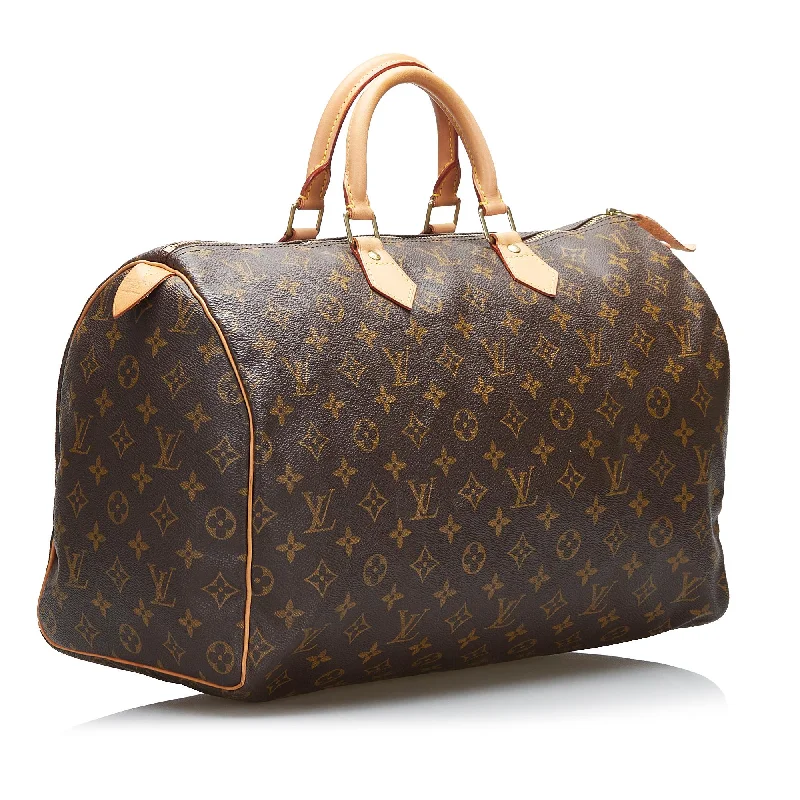 Louis Vuitton designer bags for upscale shopping -Louis Vuitton Monogram Speedy 40 (SHG-56VMyN)